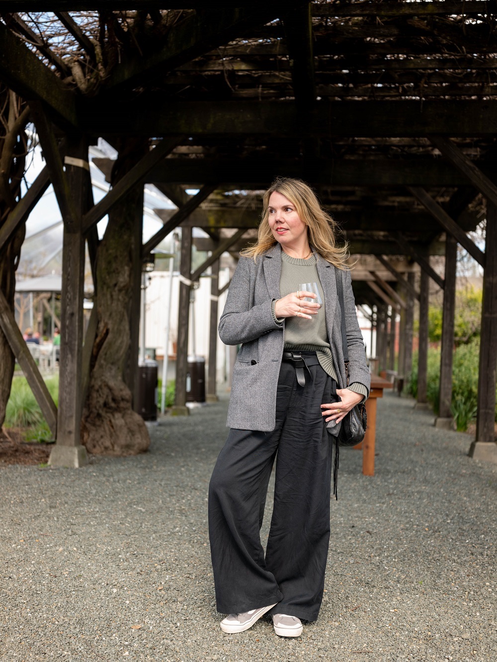 What to wear with wide-leg pants